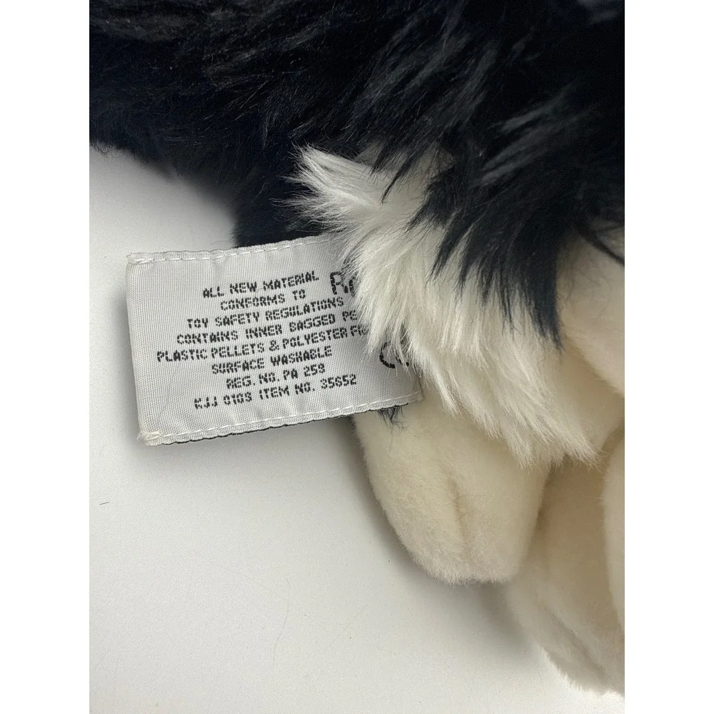 Russ Berrie Yomiko Classics Black White Tuxedo Cat Plush Stuffed Animal 35552